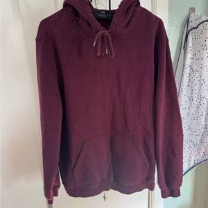 H&M Burgundy Hoodie Sweater